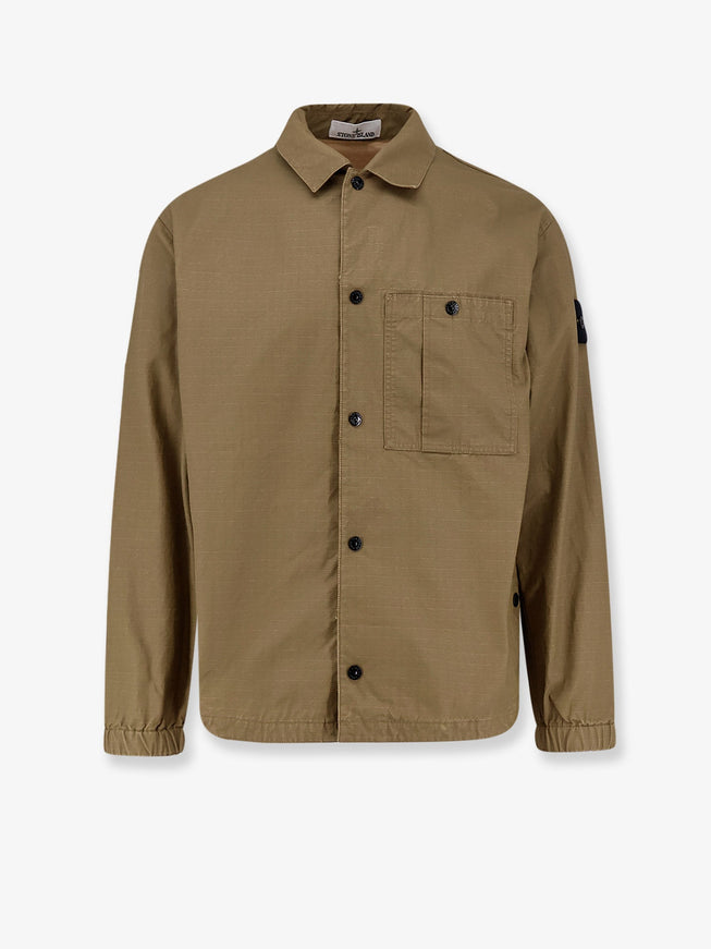 Stone Island Cotton Shirt Military Green