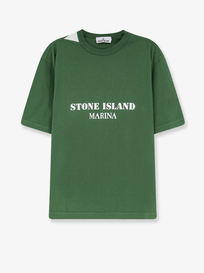 Stone Island Cotton T-Shirt Quartz Green