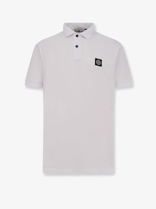 Stone Island Cotton Polo Shirts White