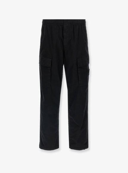 Stone Island Stretch Organic Cotton Trousers Black