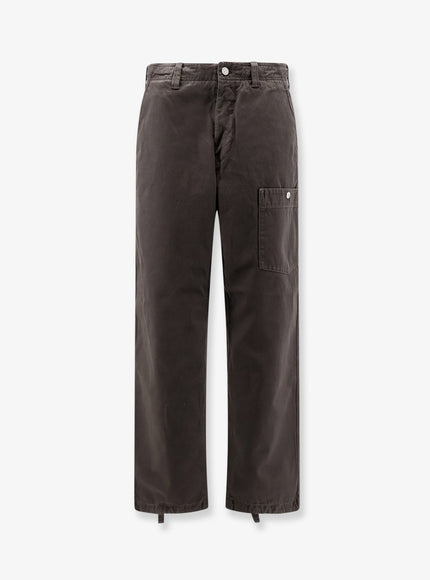 Stone Island Loose Cotton Trousers Lead Grey