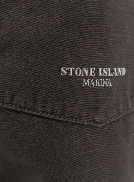 Stone Island Loose Cotton Trousers