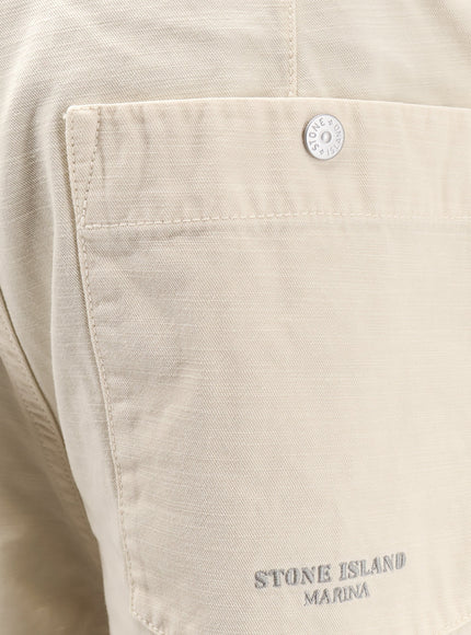 Stone Island Loose Cotton Trousers