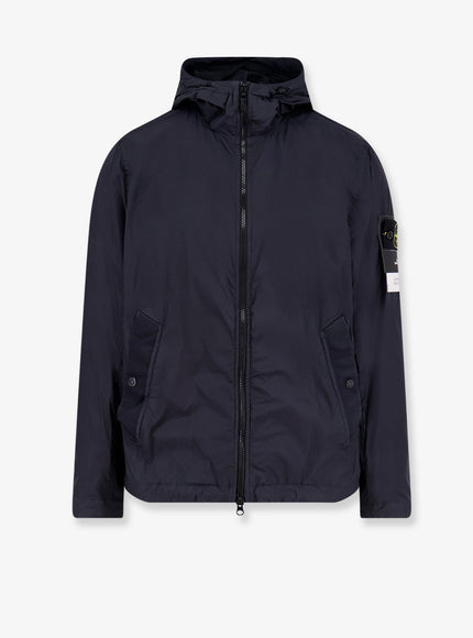 Stone Island Garrment Dyed Crinkle Reps Ny Jacket Navy Blue