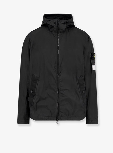Stone Island Garrment Dyed Crinkle Reps Ny Jacket Black