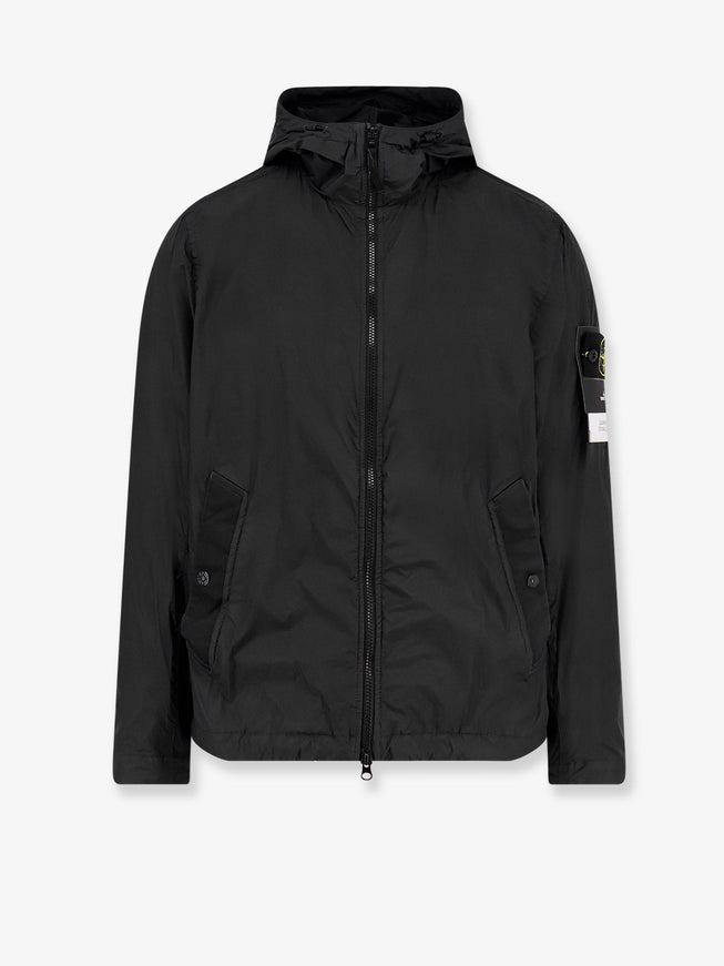 Stone Island Garrment Dyed Crinkle Reps Ny Jacket Black