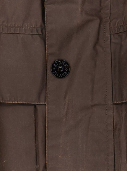 Stone Island Waxed Pigment Cotton Tela Jacket