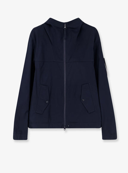 Stone Island All-Weather Cotton Canvas S.i. Ghost Jacket Navy Blue