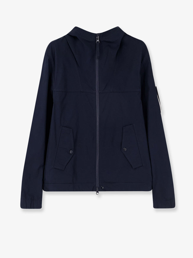 Stone Island All-Weather Cotton Canvas S.i. Ghost Jacket Navy Blue