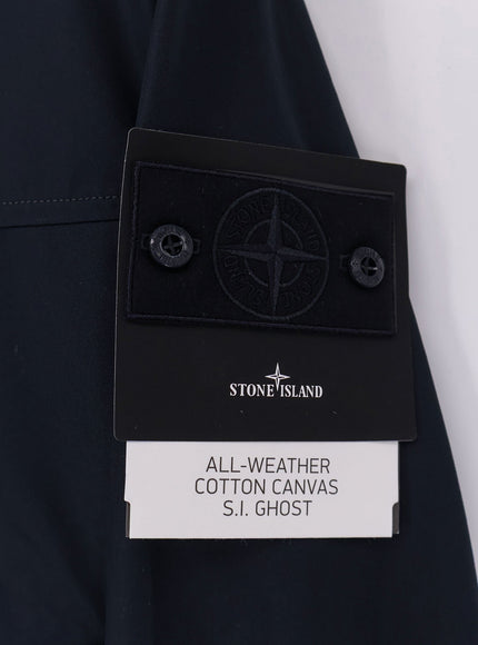 Stone Island All-Weather Cotton Canvas S.i. Ghost Jacket