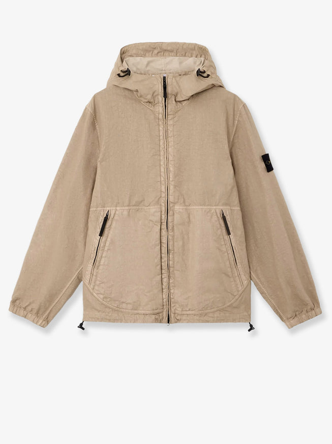 Stone Island Organic-Look Nylon Panama-Tc Jacket Desert