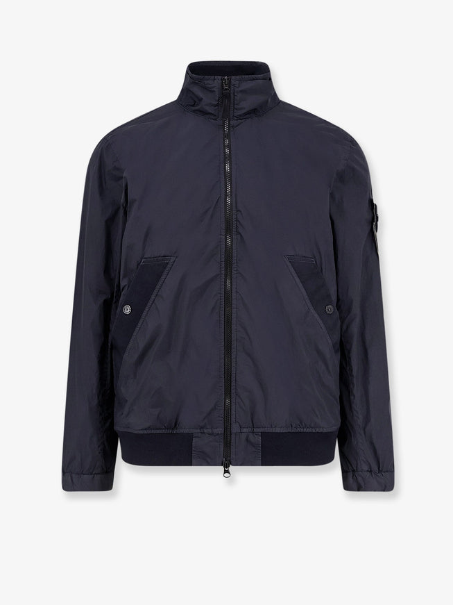 Stone Island Garment Dyed Crinkle Reps Ny Jacket Navy Blue