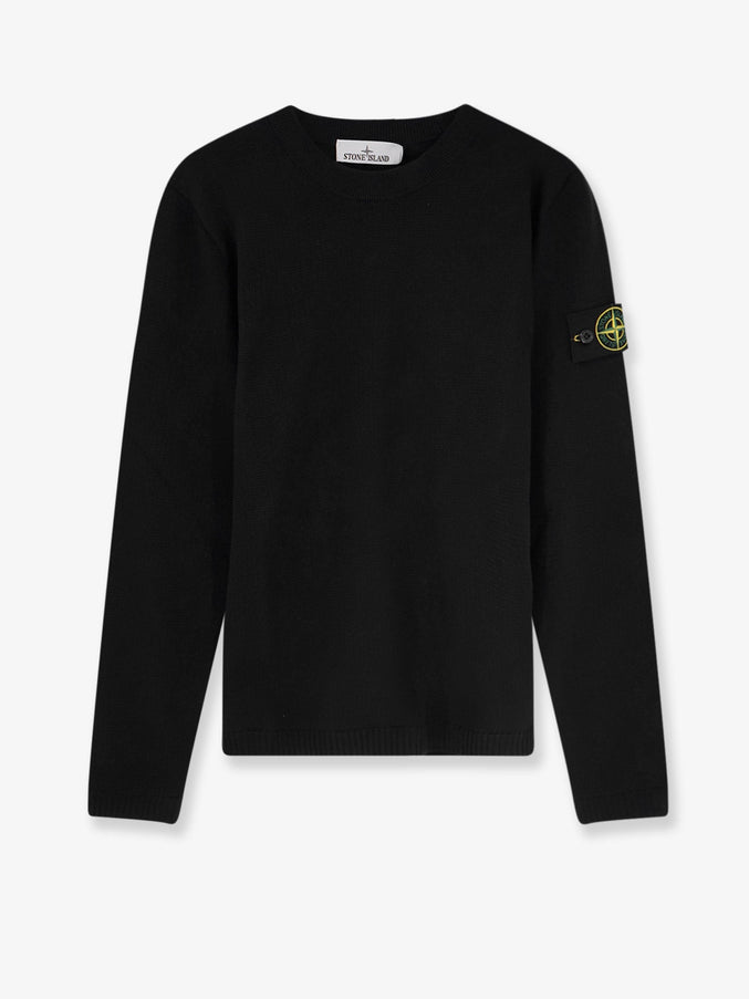 Stone Island Organic Cotton Sweater Black