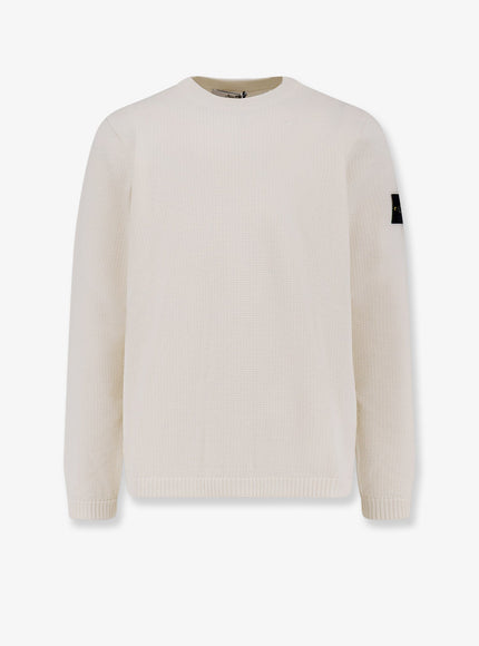 Stone Island Organic Cotton Sweater Ivory