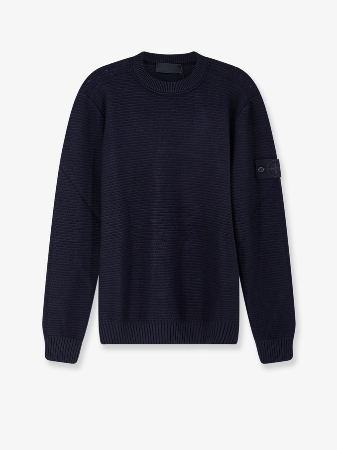 Stone Island Wool And Cashmere Blend Sweater Navy Blue