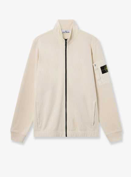 Stone Island Cotton Sweatshirt Ivory