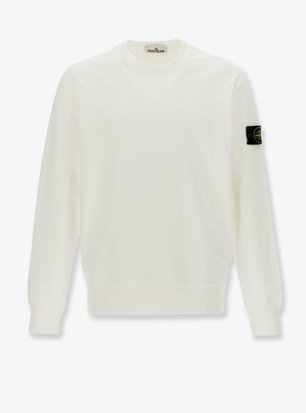 Stone Island Organic Cotton Sweatshirt White