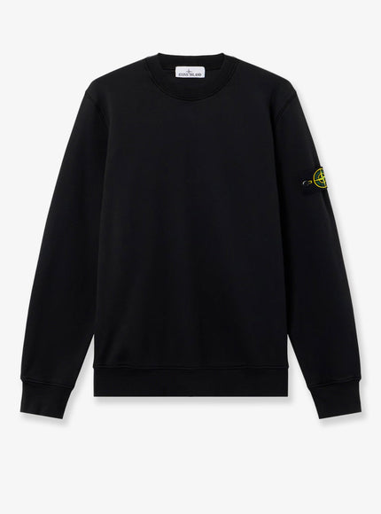 Stone Island Organic Cotton Sweatshirt Black