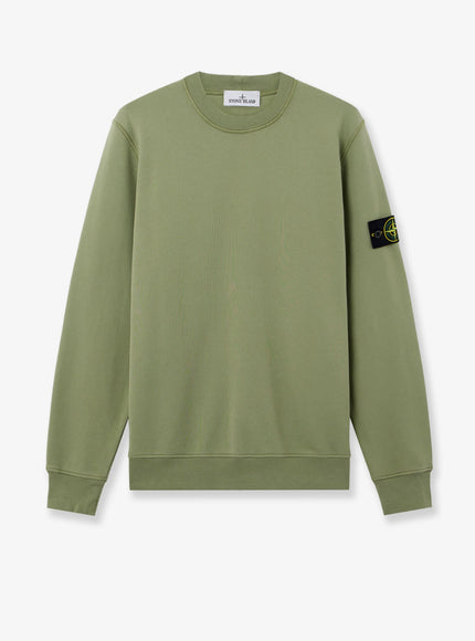 Stone Island Organic Cotton Sweatshirt Military Green
