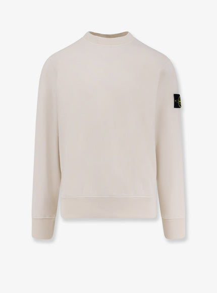 Stone Island Organic Cotton Sweatshirt Ivory