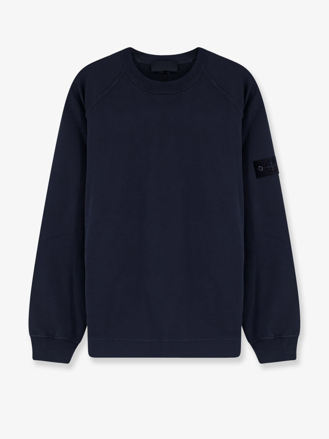 Stone Island Organic Cotton Sweatshirt Navy Blue