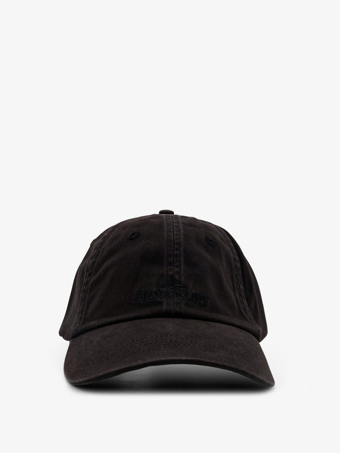 Stone Island Cotton Hat Uni Black