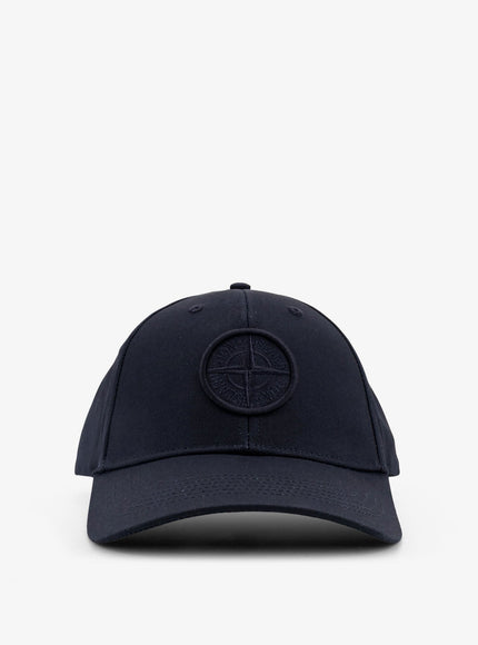 Stone Island Cotton Baseball Cap Uni Navy Blue