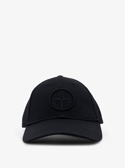 Stone Island Cotton Baseball Cap Uni Black