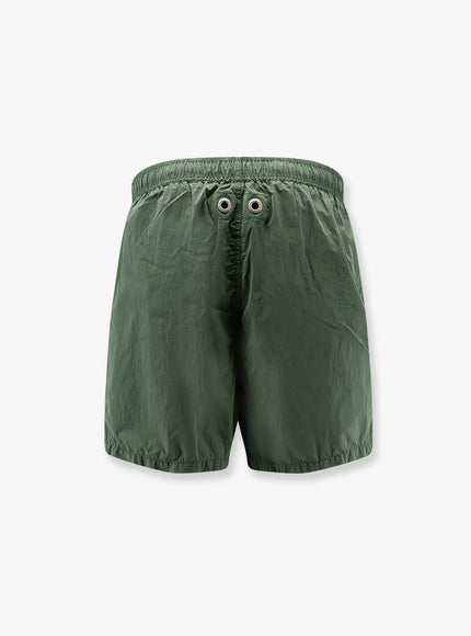 Stone Island Nylon Swim Trunks With Contrasting Logo Patch