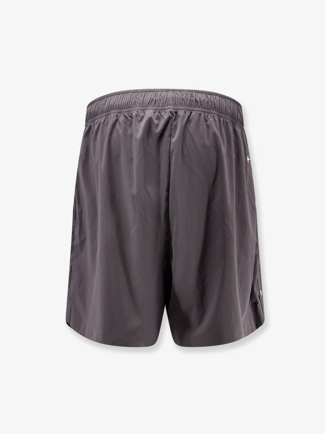 Stone Island Nylon Bermuda Shorts With Embroidered Logo On The Back