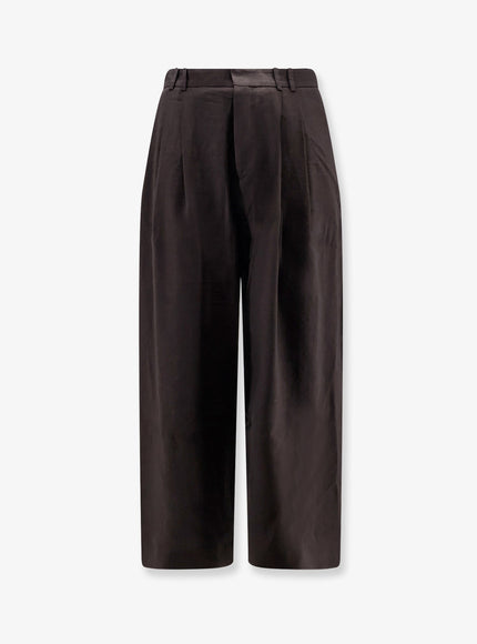 Studio Nicholson Oversized Wool Blend Trousers Espresso