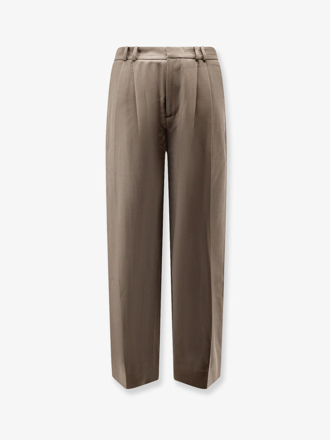 Studio Nicholson Oversized Wool Blend Trousers Reed