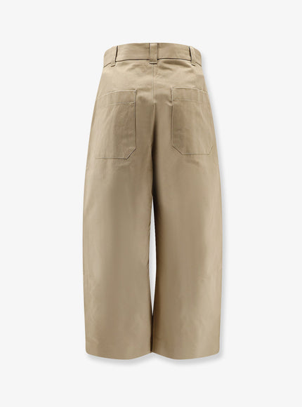 Studio Nicholson High Waist Cotton Trousers