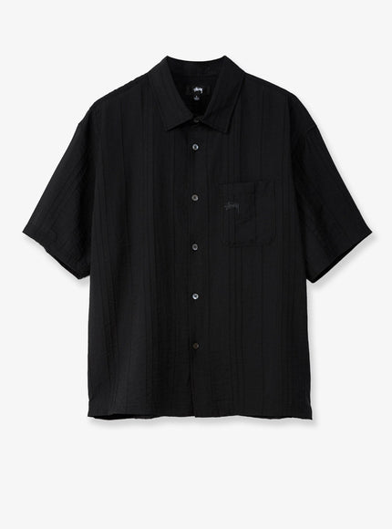 Stussy Lyocell And Nylon Blend Shirt Black