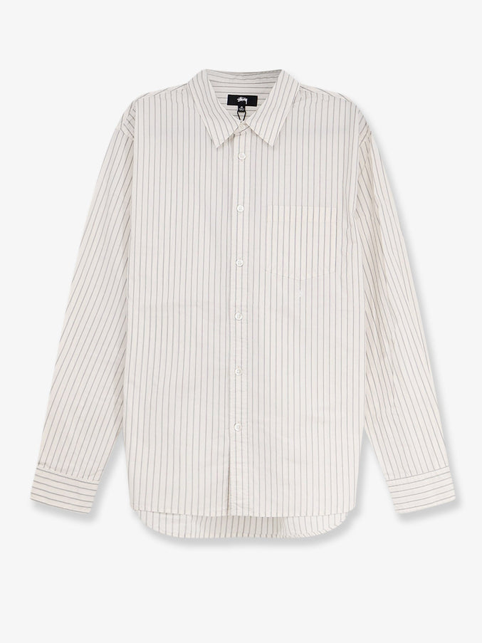 Stussy Standard Striped Cotton Shirt Naturalstripe