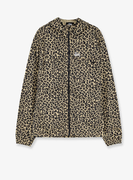 Stussy Nylon Jacket With Animal Print Cheetah