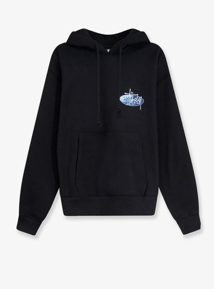 Stussy Wave Oval Hooded Sweatshirt Black