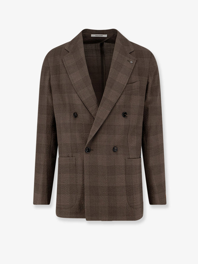 Tagliatore Norman Stretch Virgin Wool Blazer Tabacco