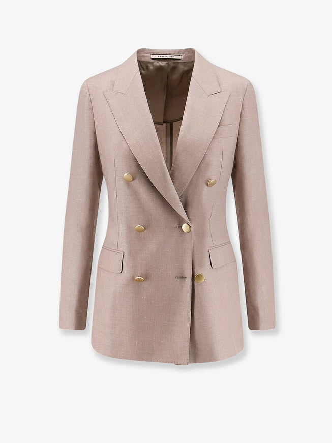 Tagliatore Parigi Virgin Wool, Silk And Linen 44 Tortora