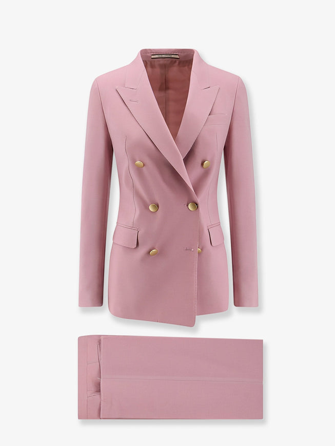 Tagliatore Parigi Stretch Virgin Wool Suits Rosa