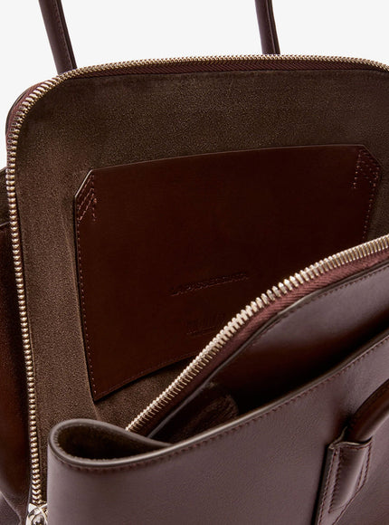 The Attico La Passeggiata Leather Shoulder Bag