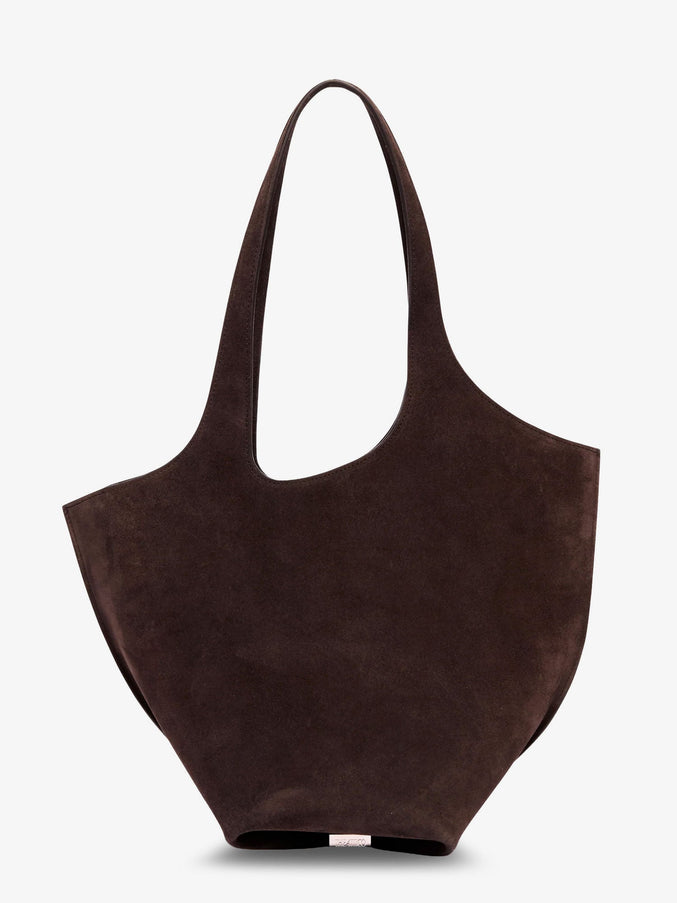 The Attico La Scoop Suede Shoulder Bag