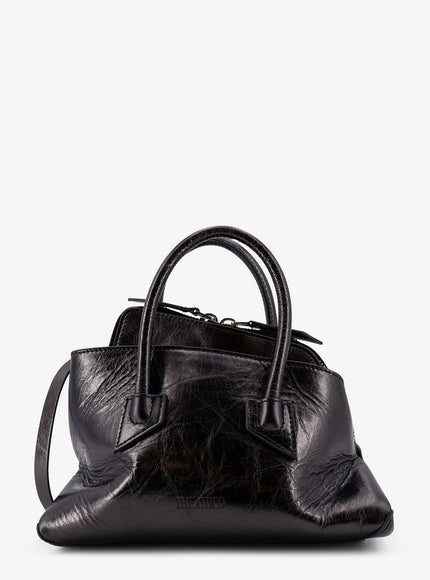 The Attico La Passeggiata Mini Leather Handbag Uni Darkgrey