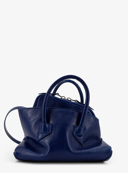 The Attico La Passeggiata Mini Leather Handbag Uni Blue