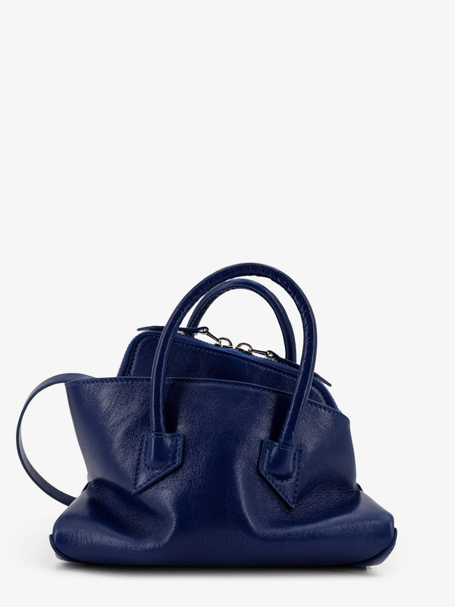 The Attico La Passeggiata Mini Leather Handbag Uni Blue