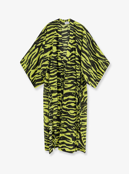 The Attico Kaftan Cotton Dress Blackyellow