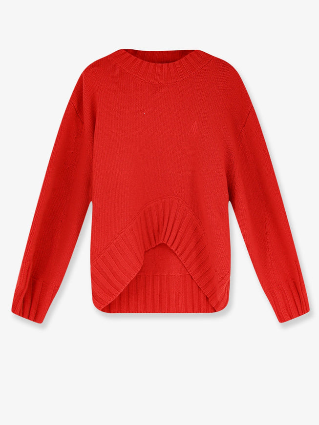The Attico Virgin Wool And Cashmere Blend Sweater Red