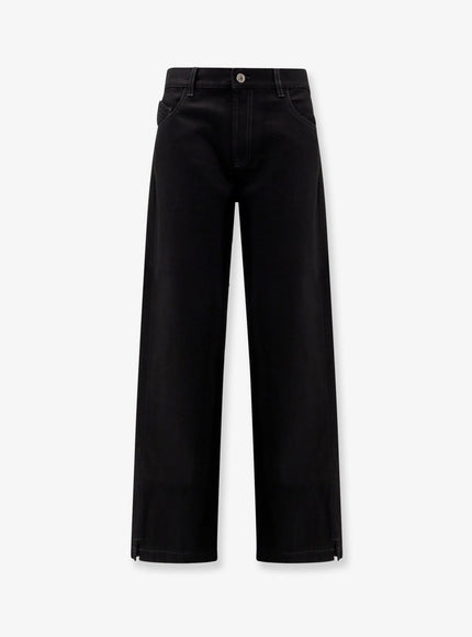 The Attico Black Denim Trousers Black