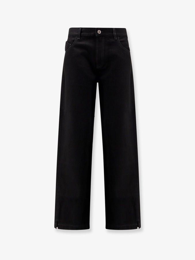 The Attico Black Denim Trousers Black