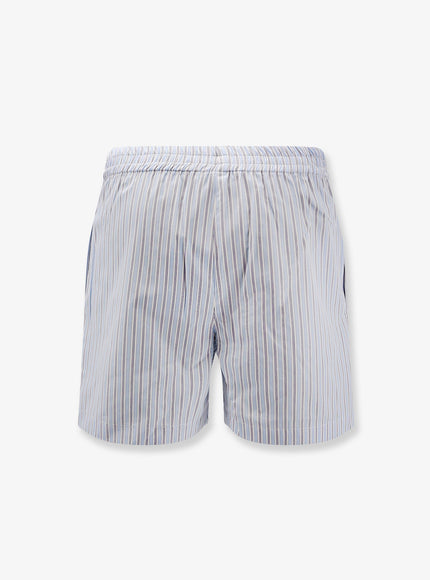 The Attico Striped Cotton Shorts